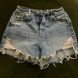American eagle highest rise mom shorts size 0
